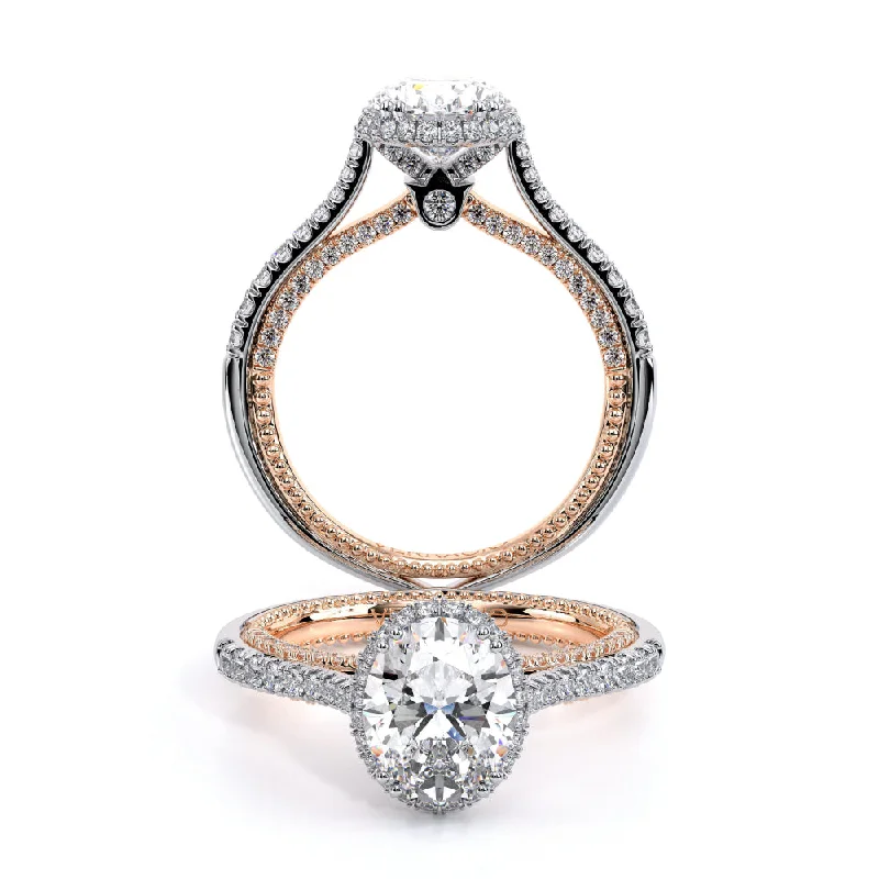 Verragio Couture 18k Two-Tone Halo Engagement Ring