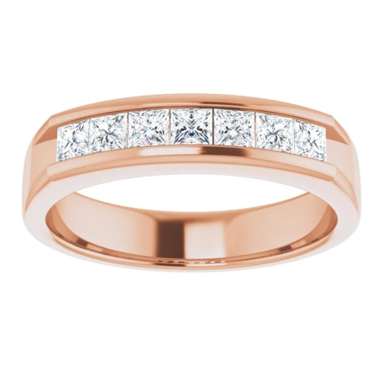 14K Rose 9/10 CTW Natural Diamond Ring