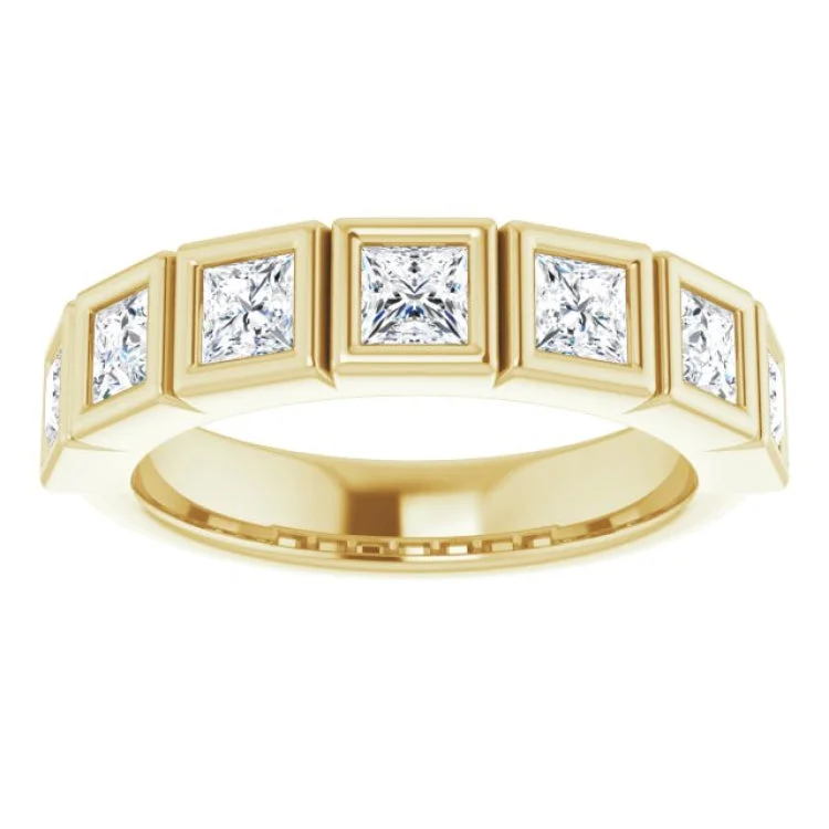 14K Yellow 1 1/8 CTW Natural Diamond Anniversary Band