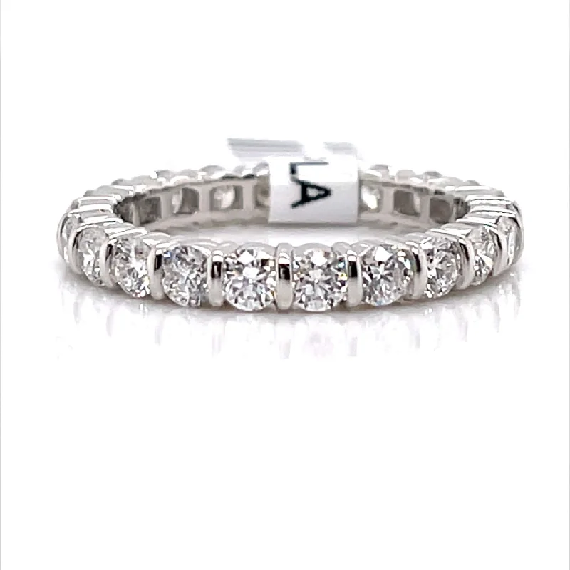 Bremer Jewelry Anniversary/Eternity Diamond Wedding Ring in 950 Platinum (1.87ctw)