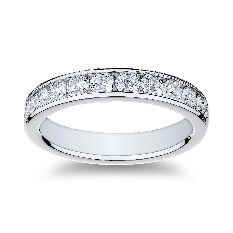 Bremer Jewelry Channel Set Diamond Wedding Ring in Platinum (0.94ctw)