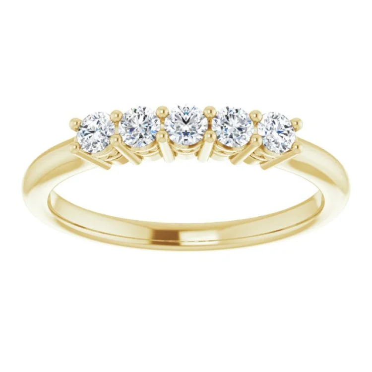 14K Yellow 1/3 CTW Natural Diamond Anniversary Band