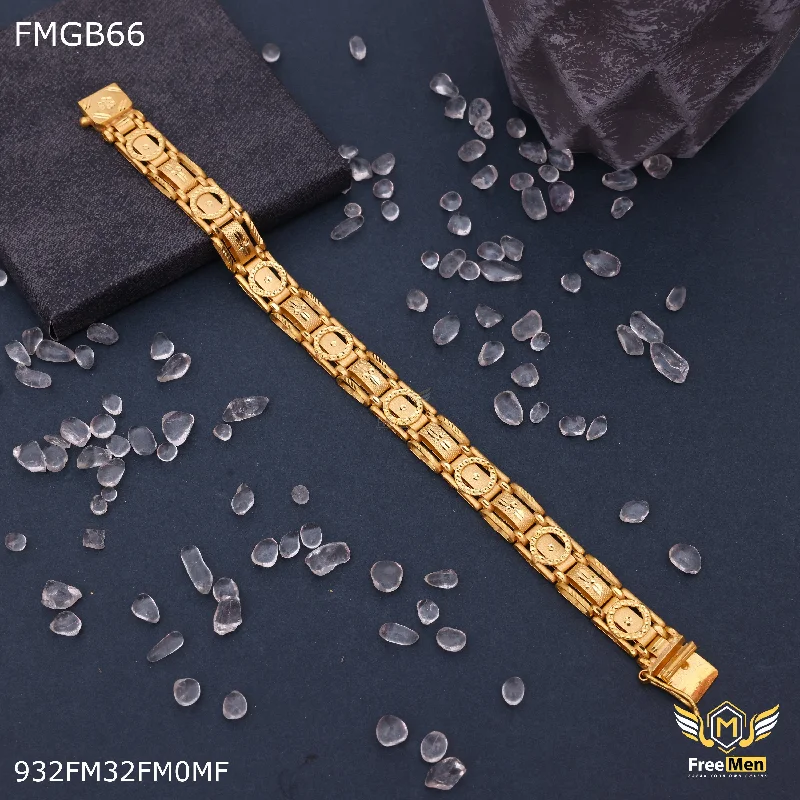 Freemen Gold plated circle point Bracelet for Man - FMGB66