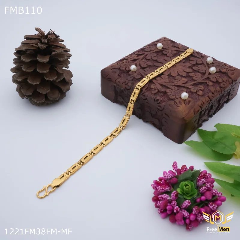 Freemen One line nawabi Biscuit Bracelet for Men - FMB110