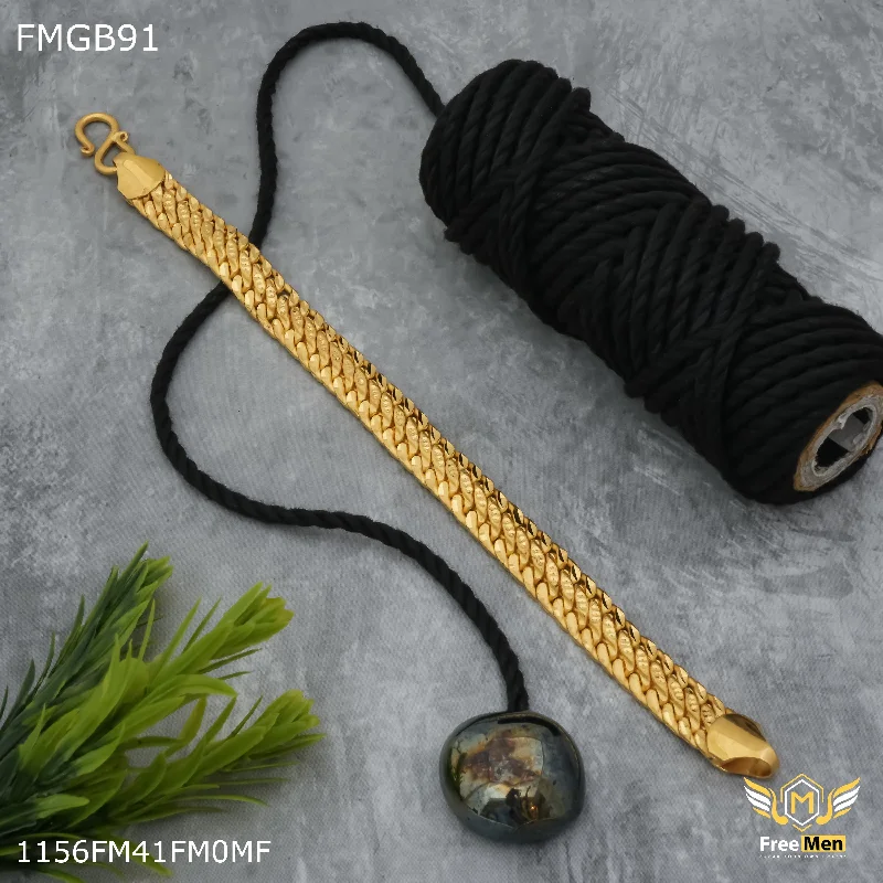 Freemen Special Stylish V3 gold plated Bracelet for Men - FMGB91