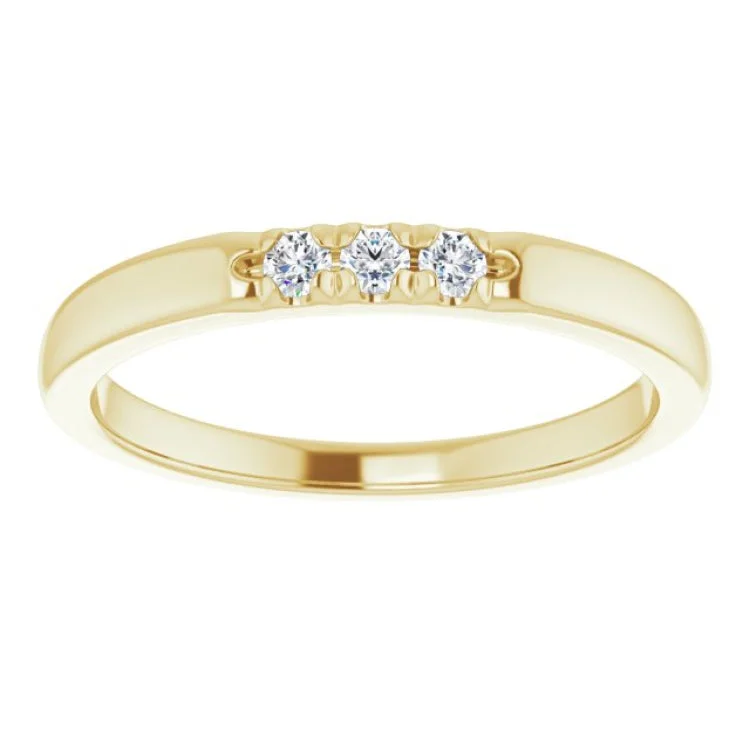 14K Yellow .09 CTW Natural Diamond Anniversary Band