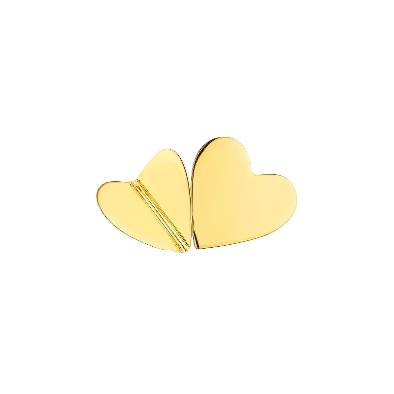 Wings of Love Double Folded Heart Ring