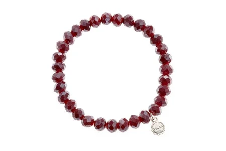 Clarksville Dark Red Metallic Bracelet