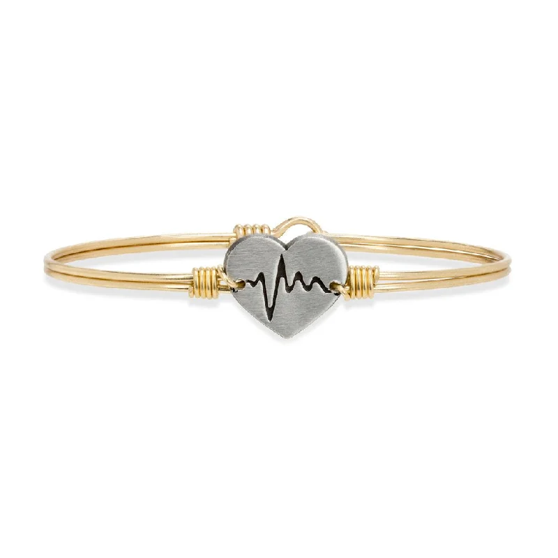 First Responder Brass Bangle Bracelet