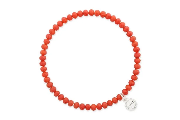 Knoxville Warm Red Coral Bracelet