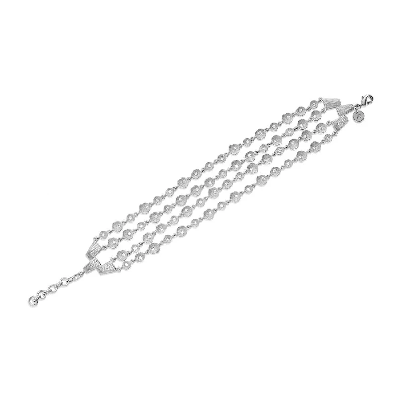 Kristina Soft Silver CZ Bracelet