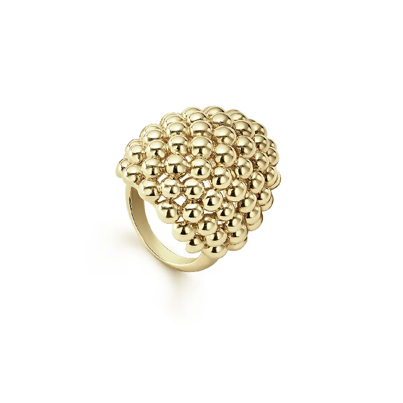 LAGOS Caviar Gold 18K Gold Oval Statement Ring