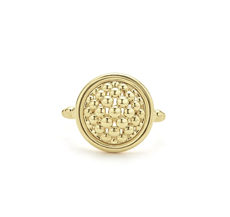 LAGOS Meridian 18K Gold Caviar Ring