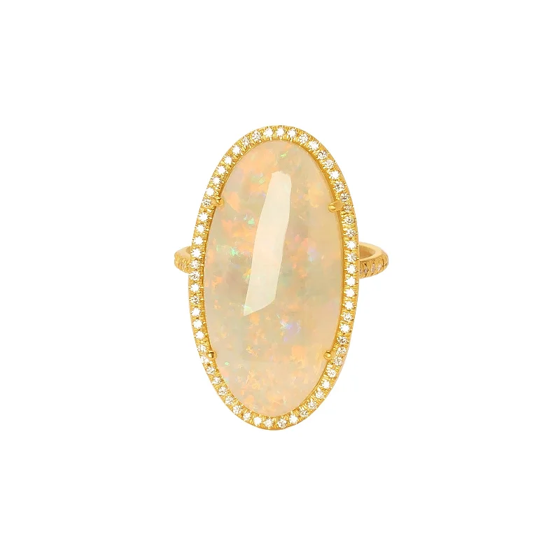 Opal Oval Large Ring