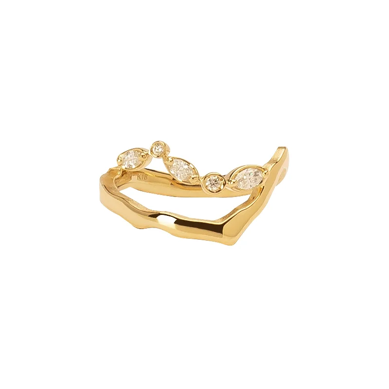 Kintsugi Float Diamond Ring I