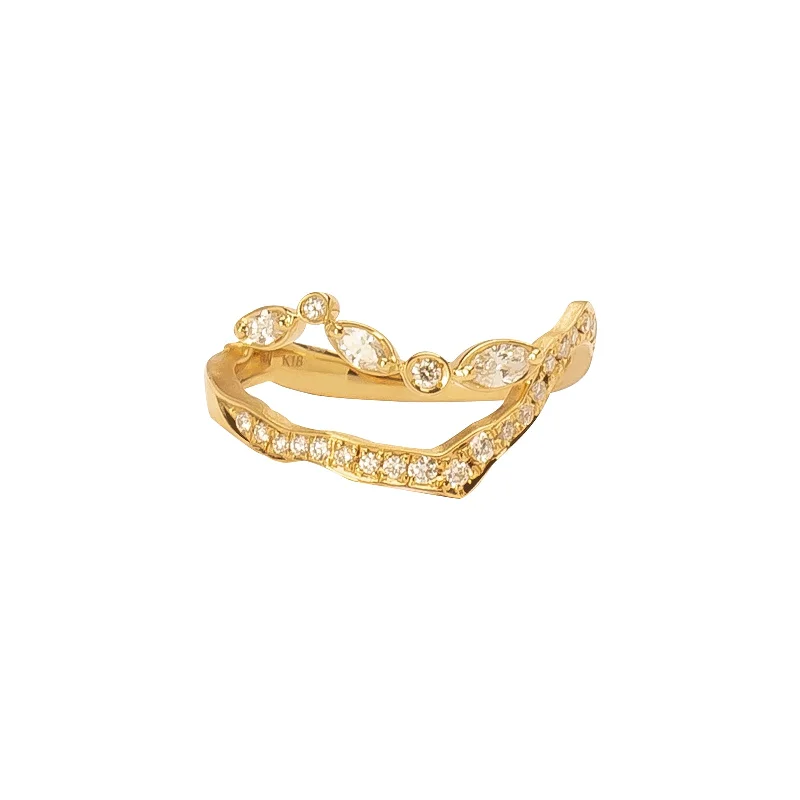 Kintsugi Float Pave Diamond Ring I