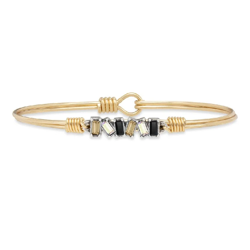 Mini Hudson Luxe Ombre Brass Bangle Bracelet