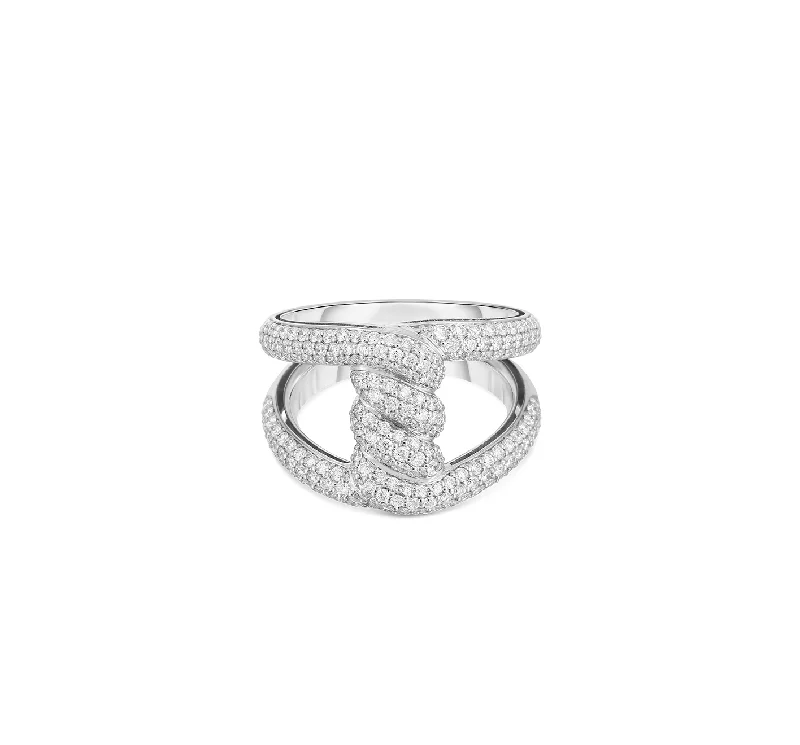 Roberto Coin Cialoma White Gold Diamond Ring