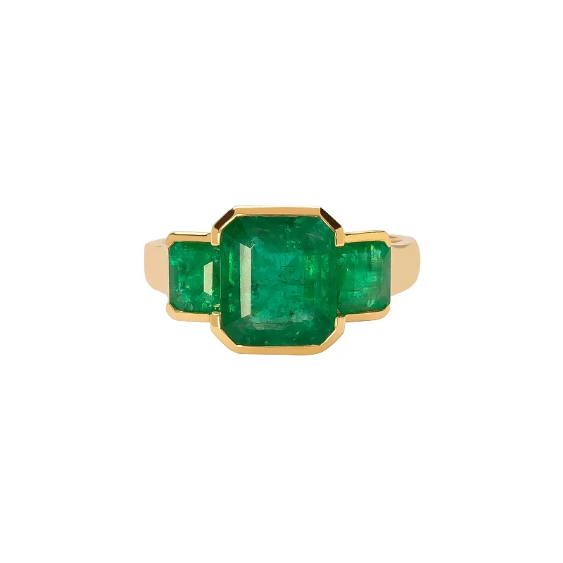 Tonal Deco Supreme Ring - Emerald