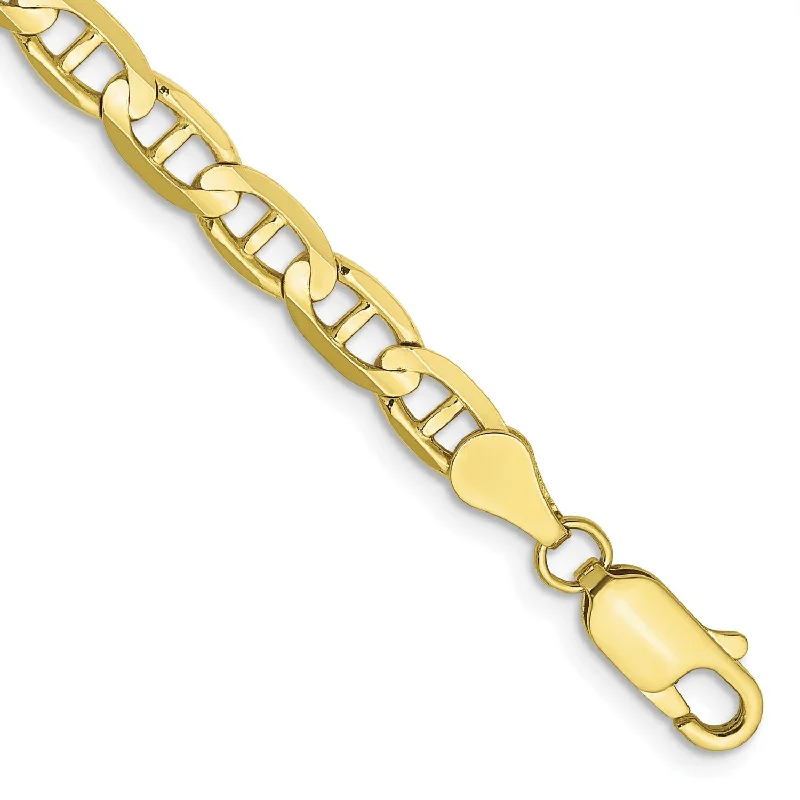 10KT Yellow Gold 8-inch 4.5MM Anchor Link Bracelet