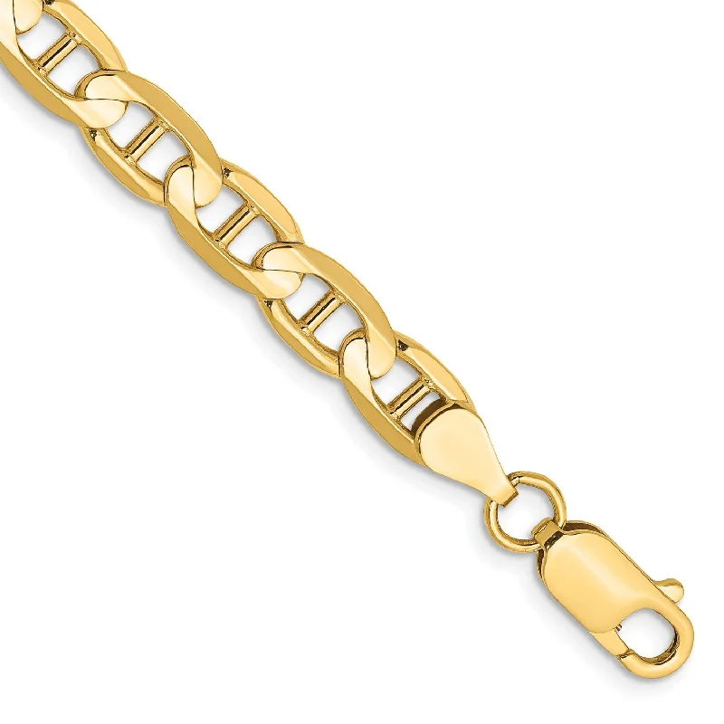 14KT Yellow Gold 8-inch 6.25MM Anchor Link Bracelet