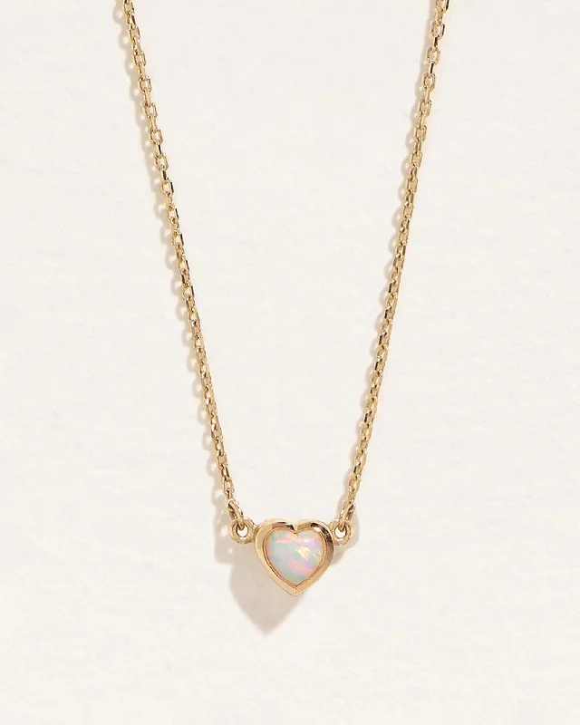 Bezel Heart Pendant