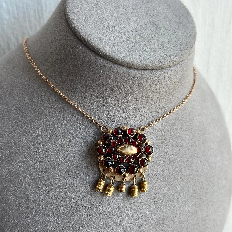 Circa 1800's Garnet Necklace