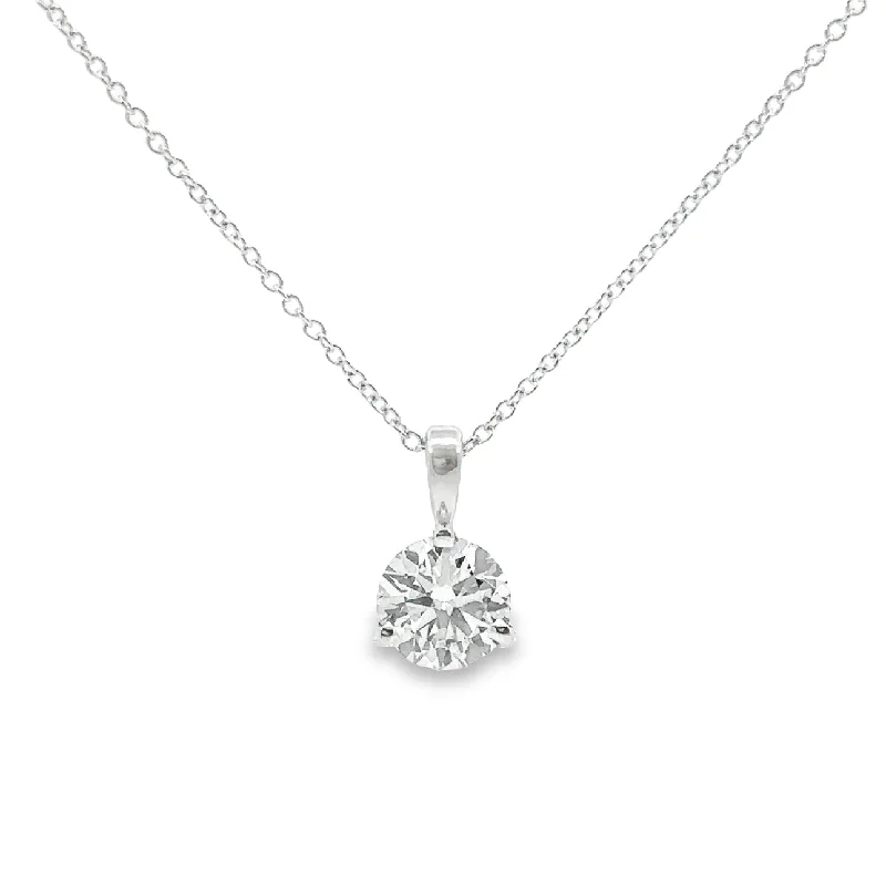 Lab Grown 0.41 Ct. White Gold Diamond Solitaire Pendant