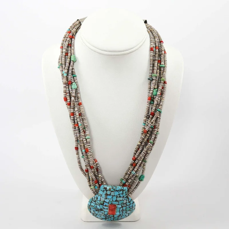 Multi-Stone Bead Necklace