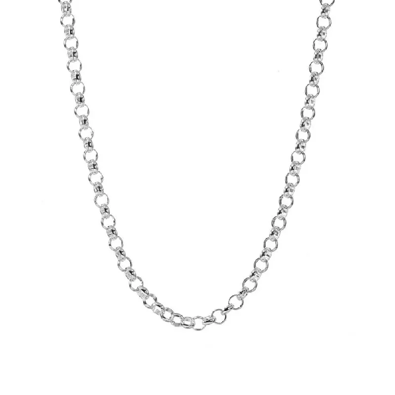 White Gold Rolo Chain